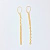 Golden Ratio Earrings #30 made of gold-plated vintage sterling silver Mariner and Curb chain