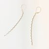 Chain Earrings #21 are made of vintage Sterling silver rounded Box chain.