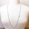 Long Chain Necklace #7, 90 cm made with vintage Sterling Curb, Rope and Cable chain