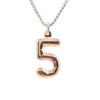 Party Balloon Necklace #5: Rose gold plated solid Sterling silver pendant with sterling silver Box chain.