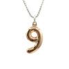 Party Balloon Necklace #9: Rose gold plated solid Sterling silver pendant with sterling silver Box chain.
